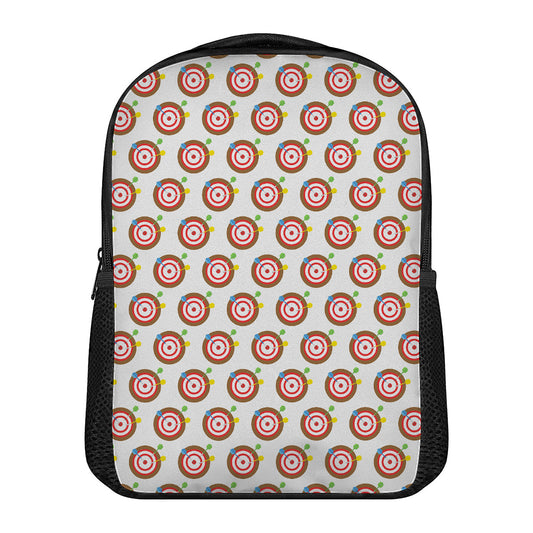 Colorful Darts And Dartboard Print Casual Backpack