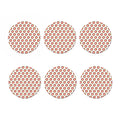 Colorful Darts And Dartboard Print Coaster Set