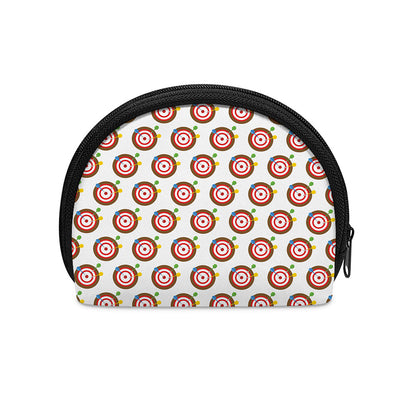 Colorful Darts And Dartboard Print Coin Purse