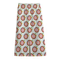 Colorful Darts And Dartboard Print Cotton Front Slit Maxi Skirt