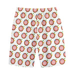 Colorful Darts And Dartboard Print Cotton Shorts