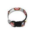 Colorful Darts And Dartboard Print Dog Collar