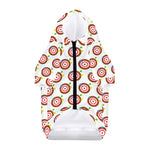 Colorful Darts And Dartboard Print Dog Zip Up Hoodie