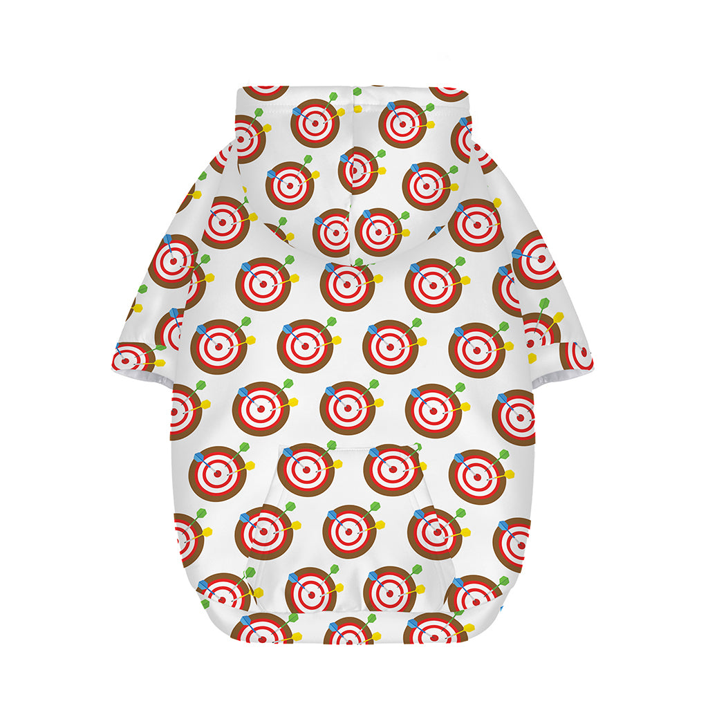Colorful Darts And Dartboard Print Dog Zip Up Hoodie