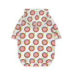 Colorful Darts And Dartboard Print Dog Zip Up Hoodie