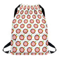 Colorful Darts And Dartboard Print Drawstring Backpack
