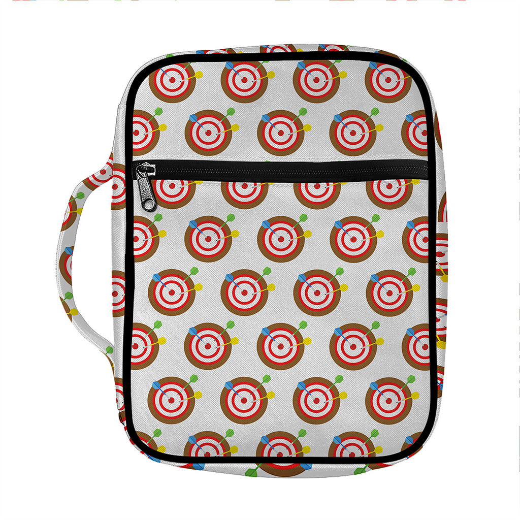 Colorful Darts And Dartboard Print Front Pocket Bible Bag