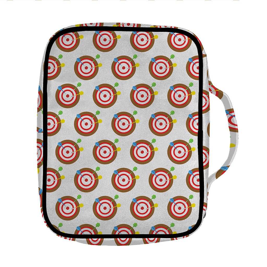 Colorful Darts And Dartboard Print Front Pocket Bible Bag