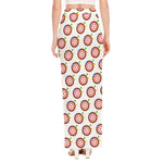 Colorful Darts And Dartboard Print High Slit Maxi Skirt