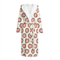 Colorful Darts And Dartboard Print Hooded Bathrobe