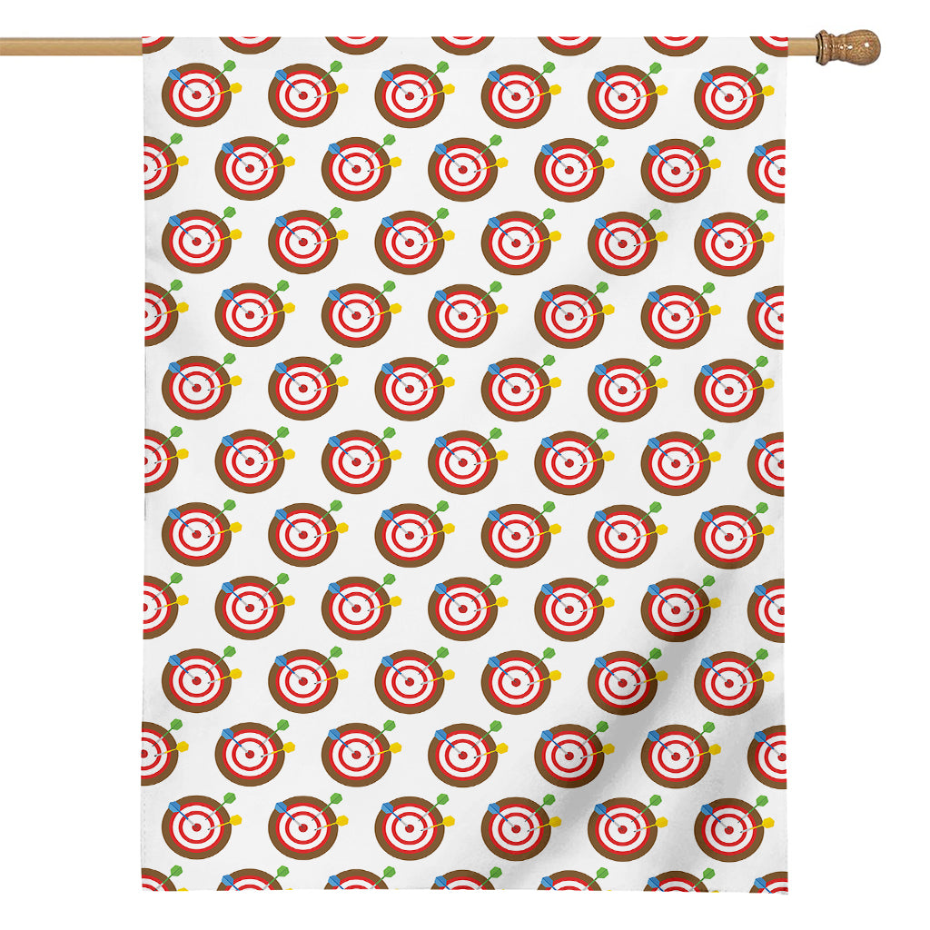Colorful Darts And Dartboard Print House Flag