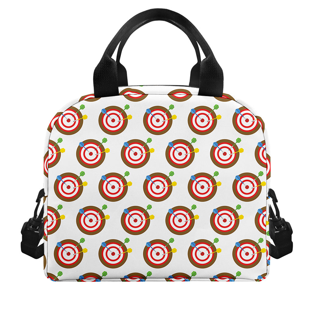 Colorful Darts And Dartboard Print Insulated Lunch Bag