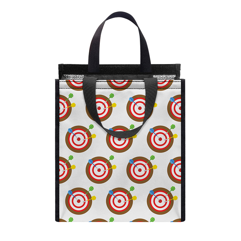 Colorful Darts And Dartboard Print Insulated Lunch Tote