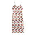 Colorful Darts And Dartboard Print Jersey Midi Cami Dress