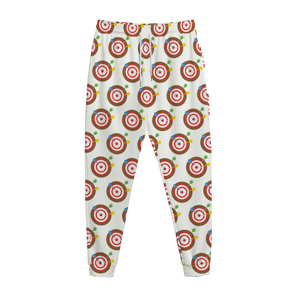 Colorful Darts And Dartboard Print Jogger Pants