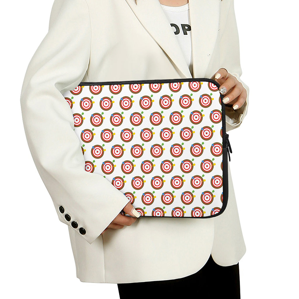 Colorful Darts And Dartboard Print Laptop Sleeve