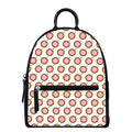 Colorful Darts And Dartboard Print Leather Backpack