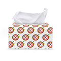 Colorful Darts And Dartboard Print Leather Tissue Box Cover