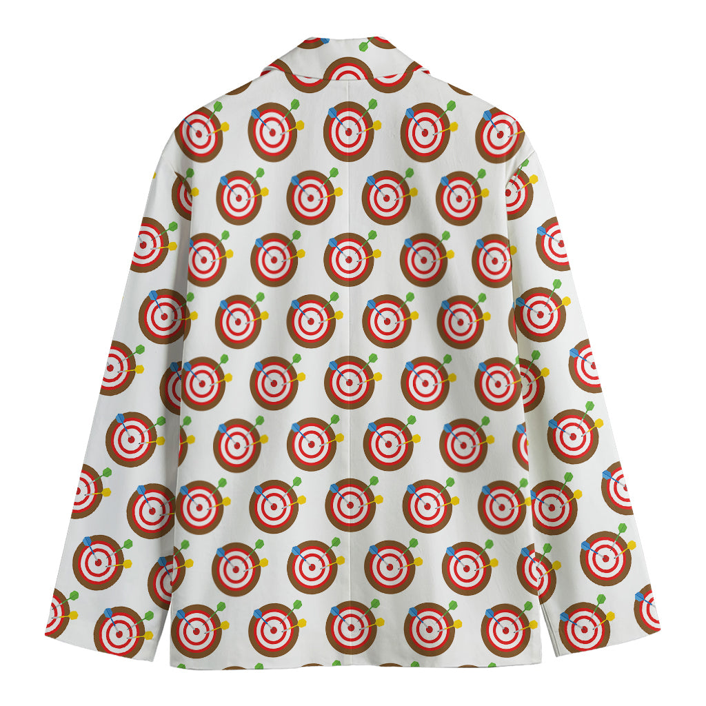 Colorful Darts And Dartboard Print Men's Blazer