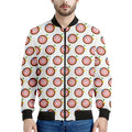 Colorful Darts And Dartboard Print Men's Bomber Jacket