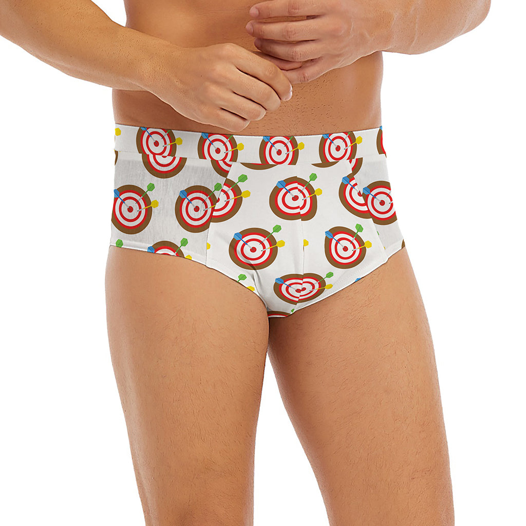Colorful Darts And Dartboard Print Men's Briefs