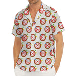 Colorful Darts And Dartboard Print Men's Deep V-Neck Shirt
