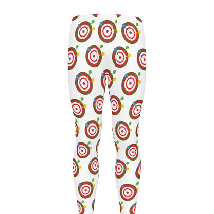 Colorful Darts And Dartboard Print Men's leggings
