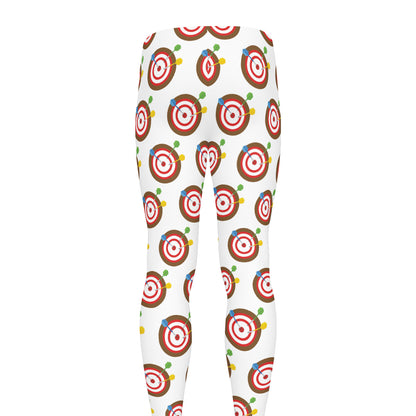 Colorful Darts And Dartboard Print Men's leggings