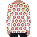 Colorful Darts And Dartboard Print Men's Long Sleeve T-Shirt