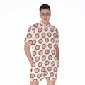 Colorful Darts And Dartboard Print Men's Romper