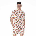Colorful Darts And Dartboard Print Men's Rompers
