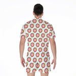 Colorful Darts And Dartboard Print Men's Rompers