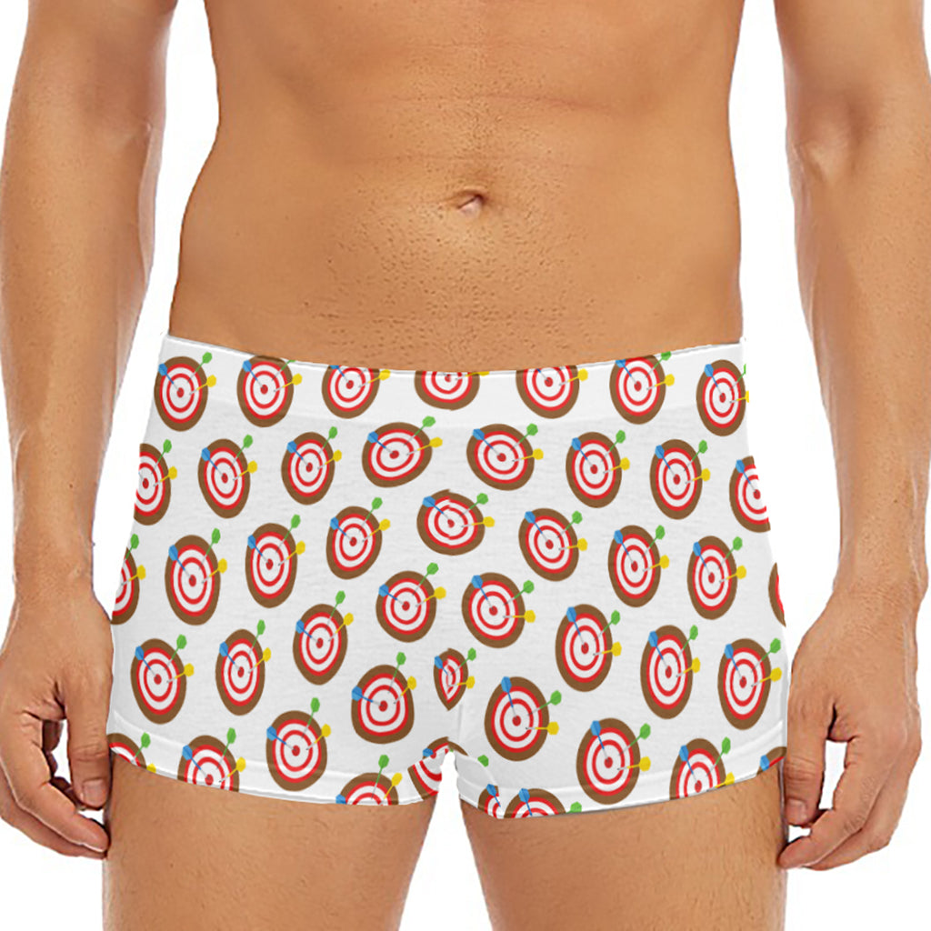 Colorful Darts And Dartboard Print Men's Short Boxer Briefs