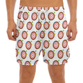 Colorful Darts And Dartboard Print Men's Split Running Shorts