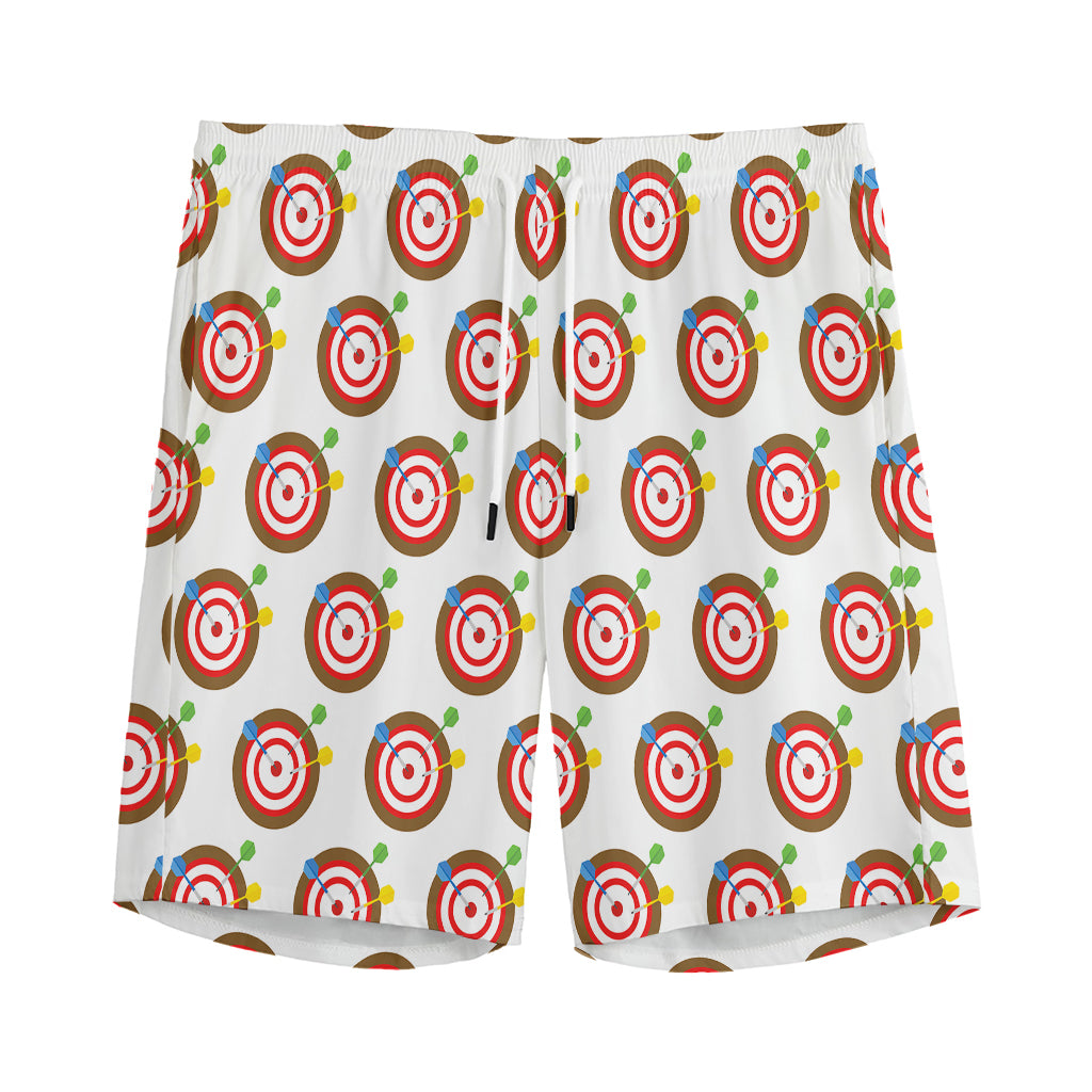 Colorful Darts And Dartboard Print Men's Sports Shorts