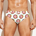 Colorful Darts And Dartboard Print Men's Swim Briefs