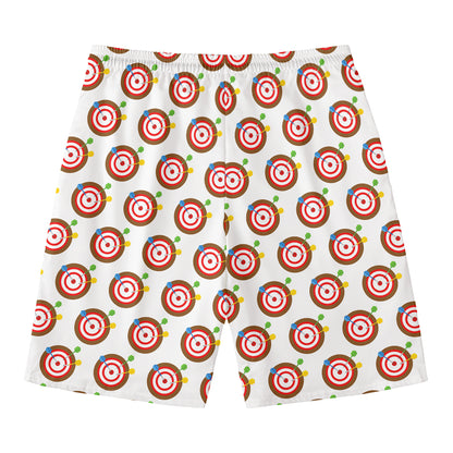 Colorful Darts And Dartboard Print Men's Swim Trunks