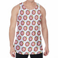 Colorful Darts And Dartboard Print Men's Velvet Tank Top