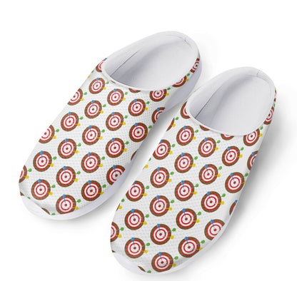 Colorful Darts And Dartboard Print Mesh Casual Shoes