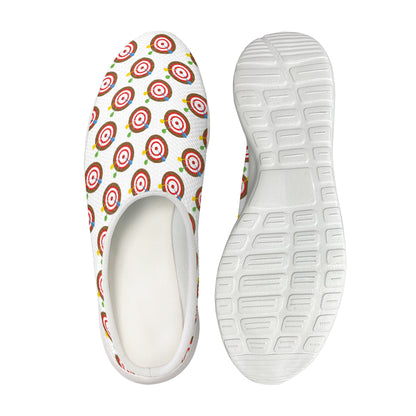 Colorful Darts And Dartboard Print Mesh Casual Shoes
