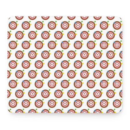 Colorful Darts And Dartboard Print Mouse Pad