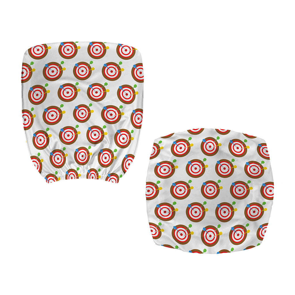 Colorful Darts And Dartboard Print Office Chair Cover