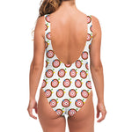 Colorful Darts And Dartboard Print One Piece Swimsuit