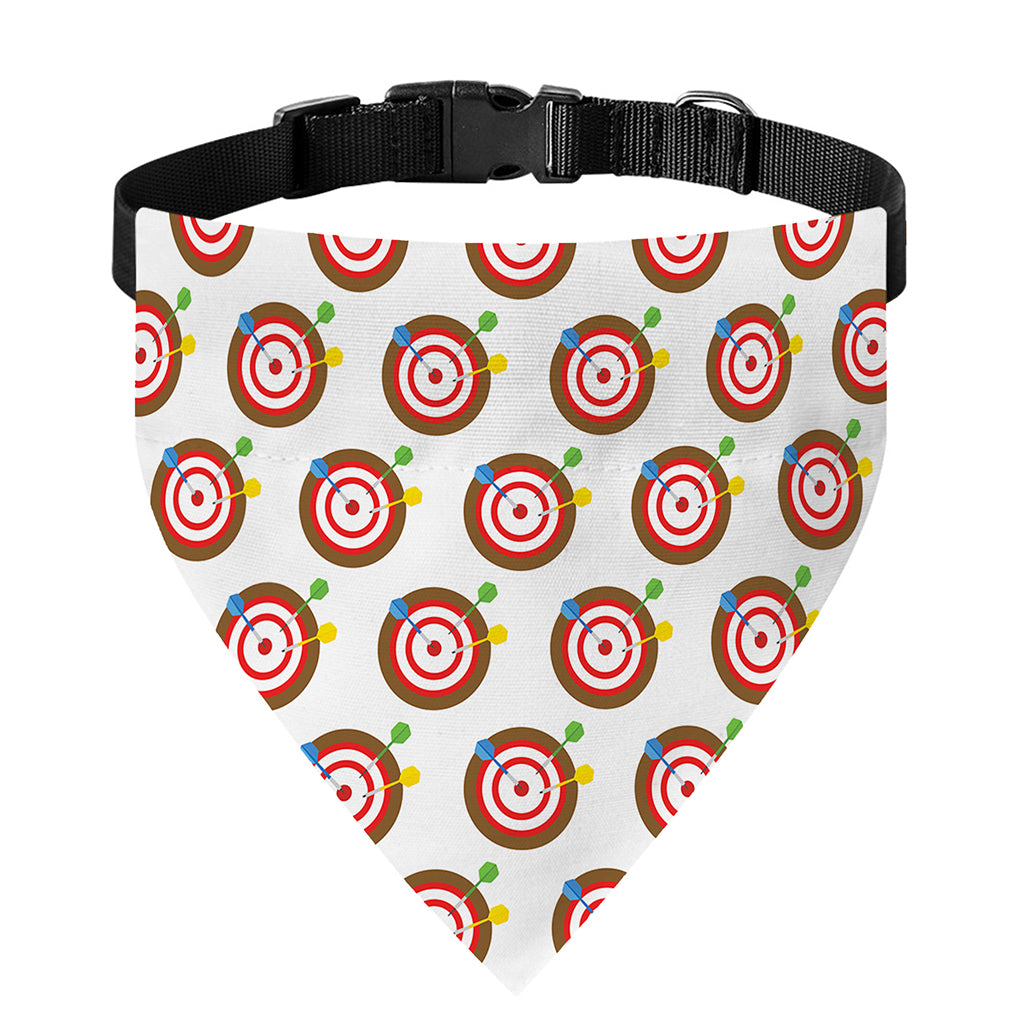 Colorful Darts And Dartboard Print Over The Collar Dog Bandana