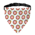 Colorful Darts And Dartboard Print Over The Collar Dog Bandana