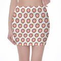 Colorful Darts And Dartboard Print Pencil Mini Skirt