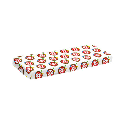Colorful Darts And Dartboard Print Piano Keyboard Cover