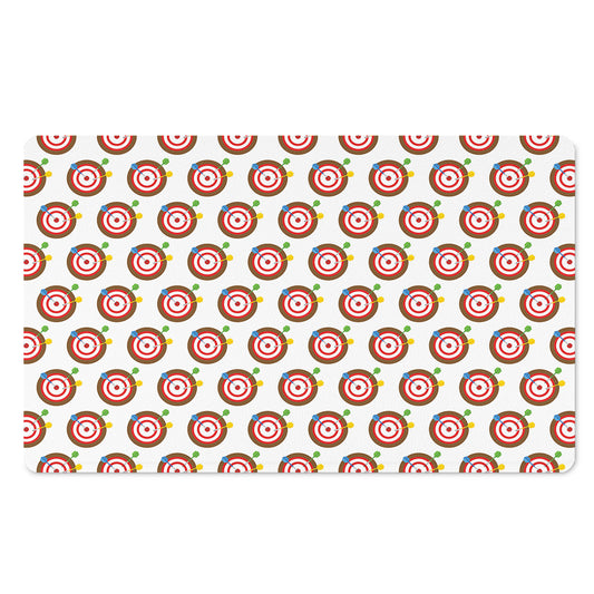 Colorful Darts And Dartboard Print Polyester Doormat