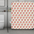 Colorful Darts And Dartboard Print Polyester Shower Curtain
