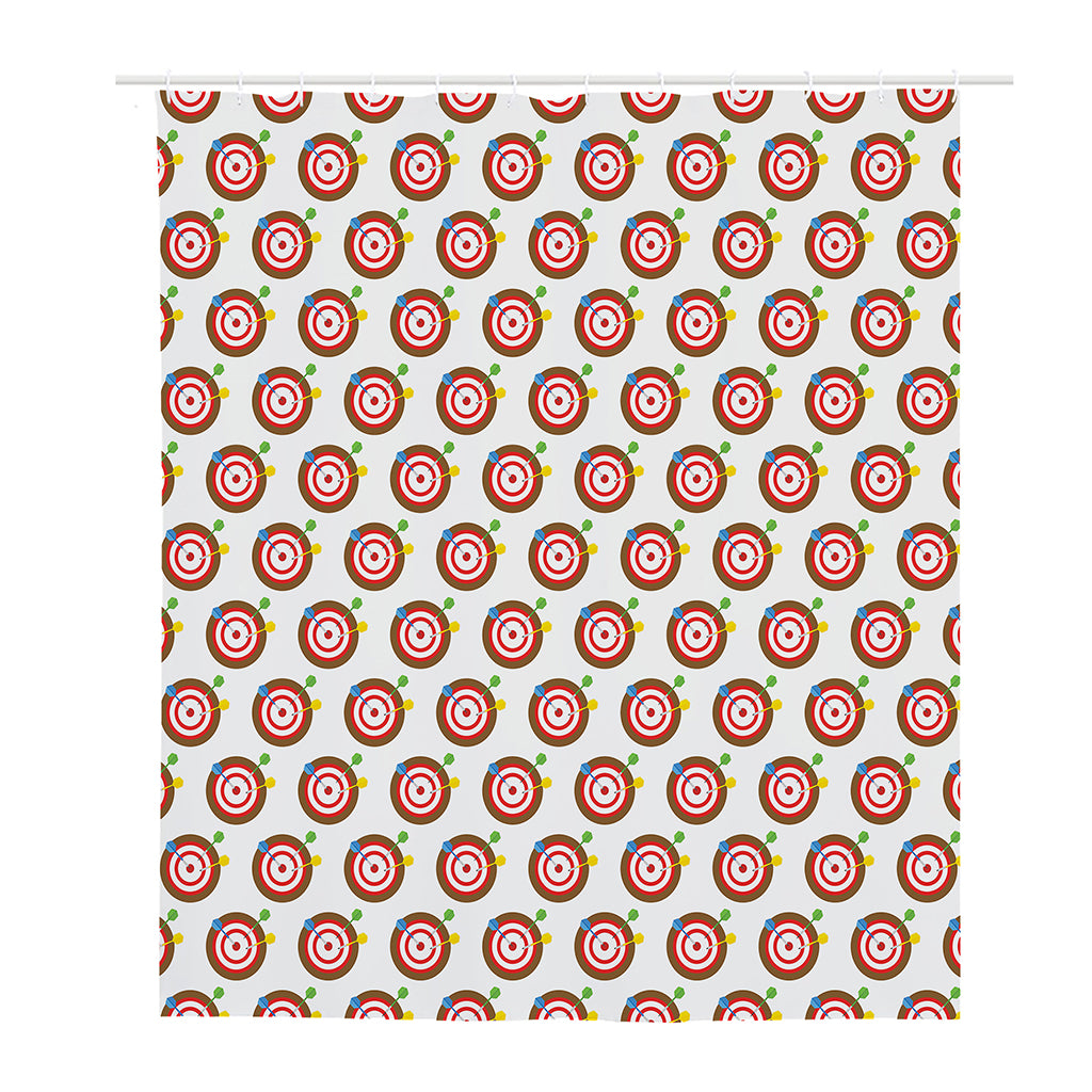 Colorful Darts And Dartboard Print Polyester Shower Curtain